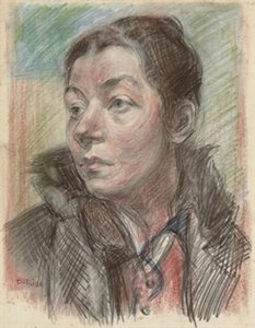 Portrait Of Marusia Burliuk — David Davidovich Burliuk