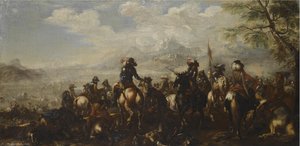 A commander giving orders in the aftermath of a battle