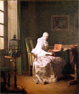The Serinette (also Known As The Bird Organ) — Jean-baptiste-siméon Chardin, Baroque Realism