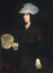 Lady With Fan — Frank Duveneck