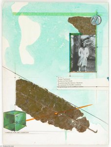 Untitled (leila Hadley In Raincoat, Leaf) — Joseph Cornell