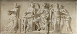 Bacchus Enthroned Served By Boys With Attendant Bacchantes — George Barret Der Jüngere