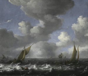 Seascape And Fishing Boats — Ludolf Backhuysen I