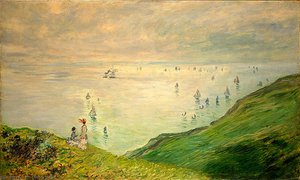 Paseo Por Los Acantilados De Pourville — Claude Monet
