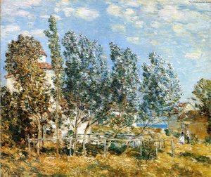 The Southwest Wind — Frederick Childe Hassam, Impressionism
