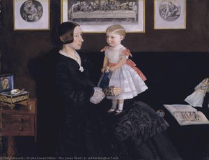Mrs. James Wyatt, Jr. And Her Duaghter Sarah — Sir John Everett Millais