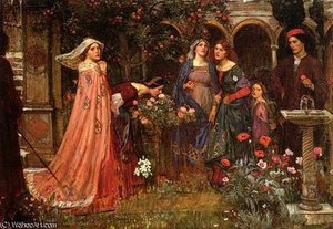 The Enchanted Garden Jw — John William Waterhouse