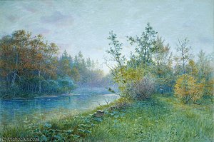 Mill Dam In Traunstein — William Stanley Haseltine