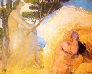 La Pereza Y El Trabajo — Aurelio Arteta, Realism