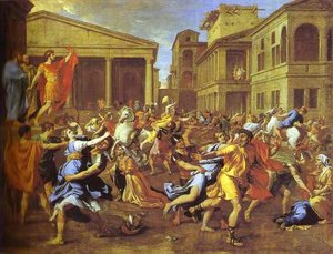 The Rape Of The Sabines — Nicolas Poussin, Baroque Painting Baroque Painting