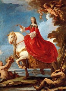 Mrs Mariana De Neoburgo On Horseback — Luca Giordano