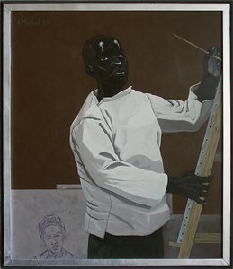 Scipio Moorehead, Portrait Of Himself, 1776 — Kerry James Marshall