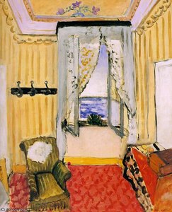 My Room At The Beau-rivage, Oil On Canvas, Phi — Henri Matisse, Post-impressionism