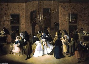 The Ridotto In Venice — Pietro Longhi