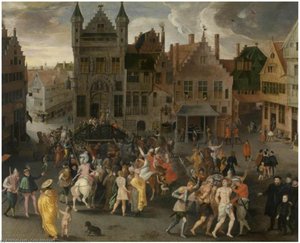 Passion Play On The City Square In Antwerp — Gillis Mostaert