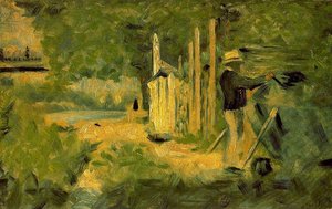 Man Painting A Boat — Georges Seurat, Post-impressionism