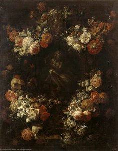 Apollo The Kithara Player Framed With A Garland Of Flowers — Pieter The Younger Holsteyn