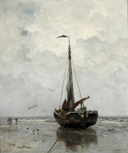 Fishing Boat — Jacob Henricus Maris, Hague School