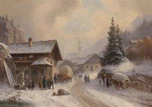 Village Road In Winter — Anton Doll
