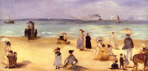 On The Beach At Boulogne — Édouard Manet, Realist Observation