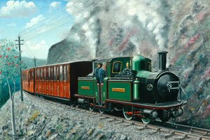 Fairlie Locomotive on Ffestiniog Railway
