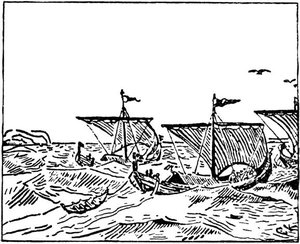 Olav Tryggvasons Saga - Harald Graafell - C. Krohg — Christian Krohg
