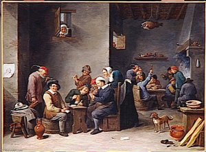 Interieur De Cabaret. La Partie De Cartes — David Teniers Ii Le Jeune, Baroque