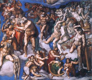 Right - Last Judgment (detail)4 — Michelangelo Buonarroti, High Renaissance