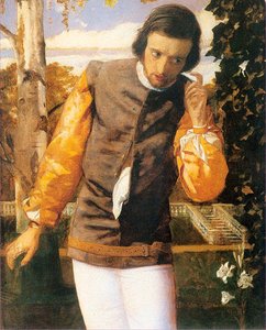 Benedick In The Arbor — Arthur Hughes