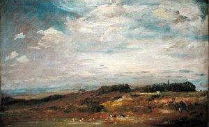 Hampstead Heath Mit Bädern — John Constable, Romanticism Landscape
