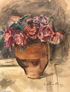 A Still Life With Flowers In A Vase — Emile Othon Friesz