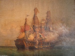 Capture Of Kent By Surcouf-garneray — Ambroise Louis Garneray