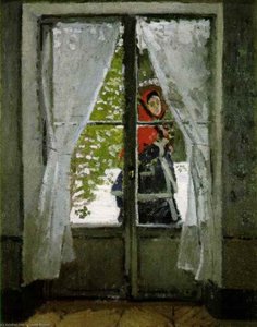 The Red Kerchief - Portrait Of Camille Monet — Claude Monet, Impressionist Painting