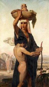 Abraham Banishing Hagar And Ishmael — Hugues Merle
