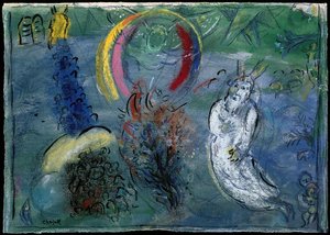 Moses Mit Dem Feuerschein — Marc Chagall