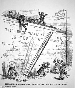 The 'chinese Wall' Around The Usa — Thomas Nast