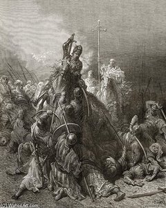 Christian Knights Fight Saracens — Paul Gustave Doré