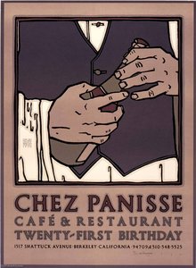 Chez Panisse Café Restaurant Twenty First Birthday — David Lance Goines