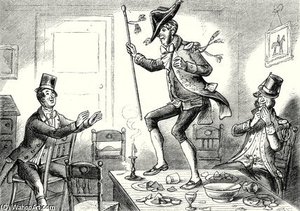 Mr. Tuckle, Dressed Out With The Cocked-hat — Hablot Knight Browne