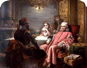 The Life's Story, 'othello', Act I Scene 3 — Charles West Cope, Victorian Genre Painting