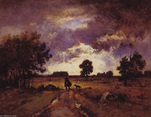 The Hunter's Return — Narcisse Diaz De La Peña