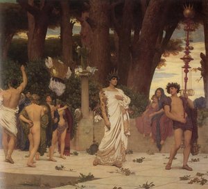 The Daphnephoria (detail Right) — Sir Frederic Lord Leighton