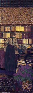 Figures In An Interior: Choosing A Book — Jean-édouard Vuillard
