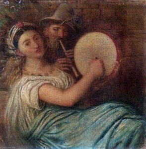Woman with a Tambourine (Irene with a Tambourine)