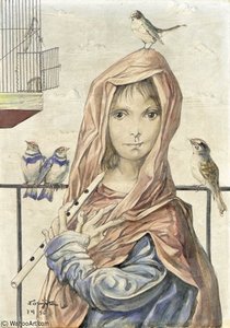 La Charmeuse D'oiseaux — Léonard Tsuguharu Foujita