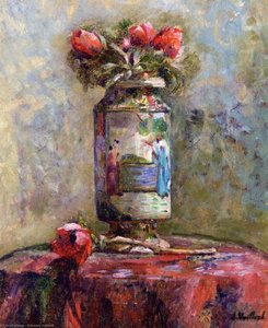 Anemones In A Chinese — Jean-édouard Vuillard
