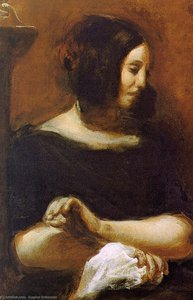 Porträt Von George Sand (unvollendet) — Eugène Delacroix, Romantik