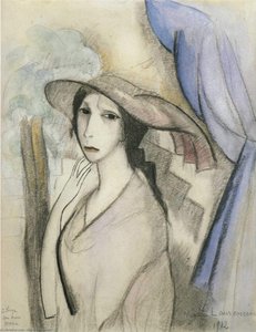 Autoportrait Crayon Sur Papier (1912) — Marie Laurencin