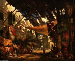 The Carpet Bazaar, Cairo — William James Müller