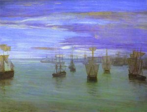 Crepusculo En Tonalidades De Carne Y Verde — James Abbott Mcneill Whistler